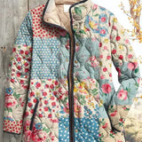 Karoline™ | Steppjacke im Blüten-Patchwork