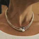 Ottilie | Vintage-Kette im Perlen-Look