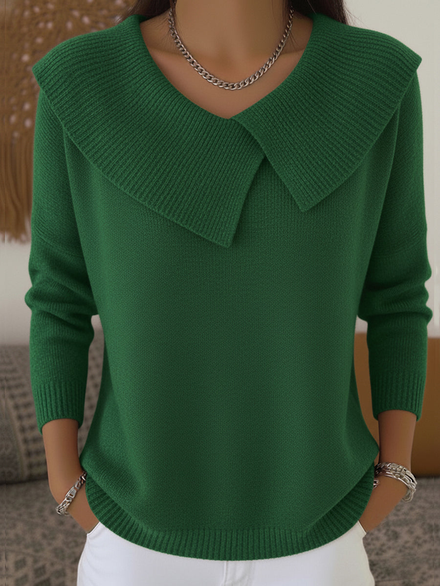 Soledad | Warmer Pullover mit Umlegekragen
