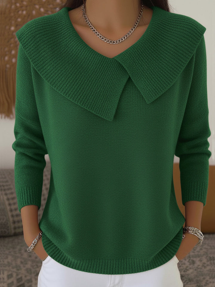 Soledad | Warmer Pullover mit Umlegekragen