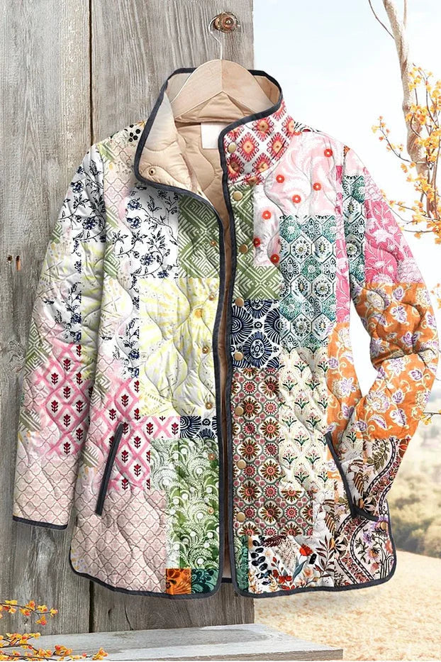 Minna™ | Steppjacke im Patchwork-Look