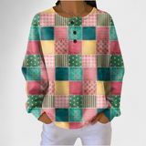 Lena™ | Pullover im Patchwork-Karo