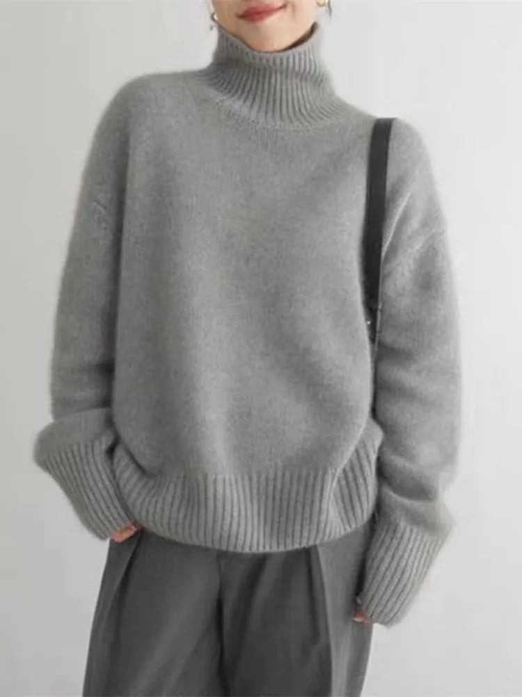 Amaya | Luxuriöser Kaschmir Rollkragenpullover