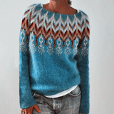 Grit™ | Pullover mit Norwegerpasse in Petrol