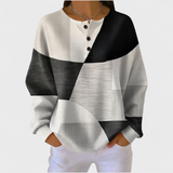 Iris™ | Pullover im Farbblock in Schwarz-Weiß
