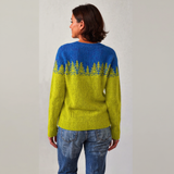 Bärbel™ | Pullover mit Tannen in Limette