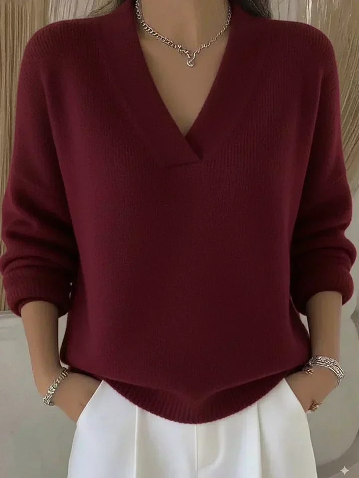 Violeta | Lockerer Pullover mit V-Ausschnitt
