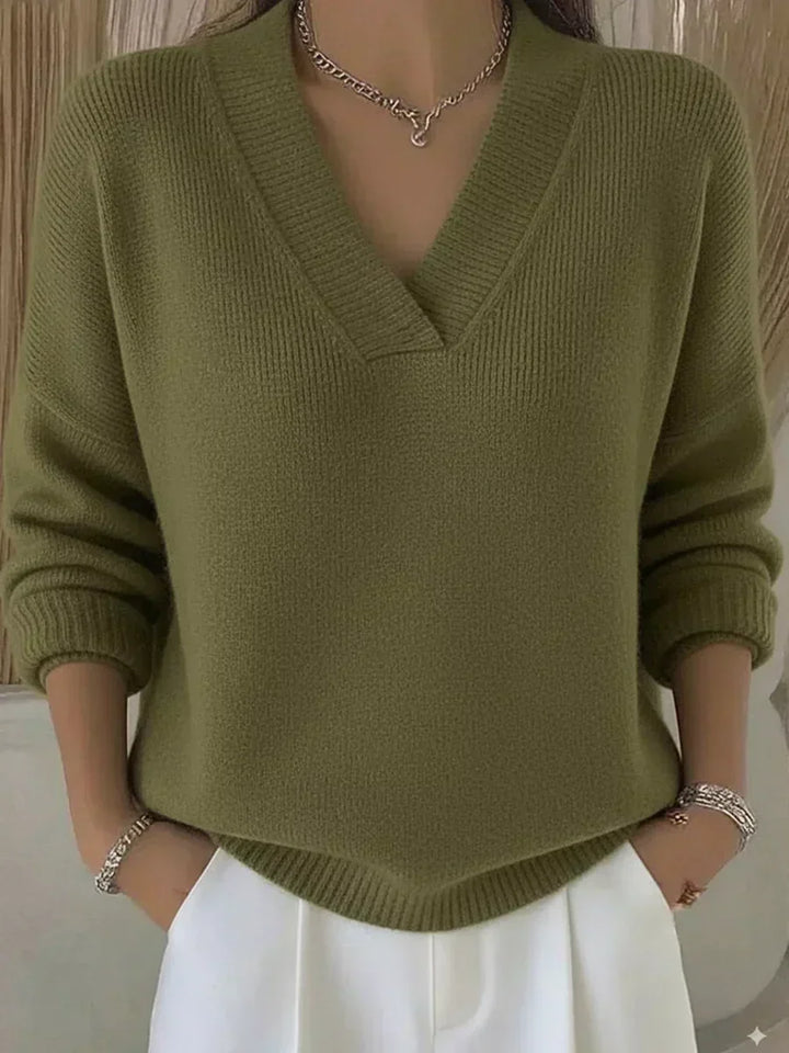 Violeta | Lockerer Pullover mit V-Ausschnitt