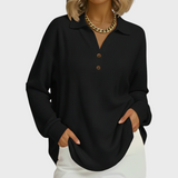 Emilie™ | Pullover in Orange mit Kragen