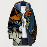 Manuela™ | Kapuzenjacke mit Katzenkunst
