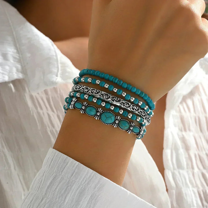 Imke | Armband-Set in Türkis