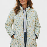 Waltraud™ | Steppjacke mit Streublümchen