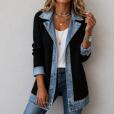 Yvonne | Jacke im Zweifarben-Look