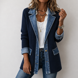 Yvonne | Jacke im Zweifarben-Look