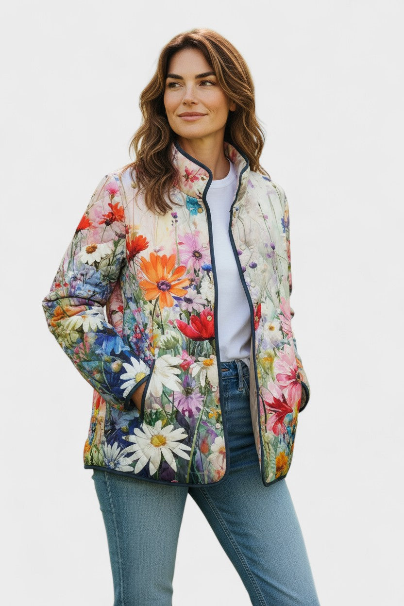 Sybille™ | Steppjacke mit Sommerwiese